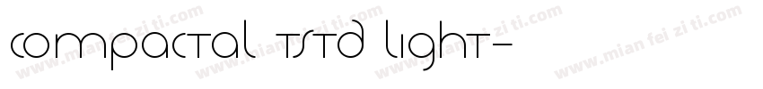COMPACTAL TSTD LIGHT字体转换